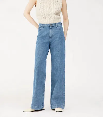 Dl1961 - Women's Zoie Wide Leg Jeans In Mid Laser In Blue