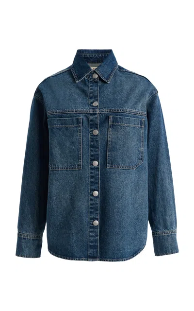Dl1961 X Olympia Of Greece Exclusive Addison Denim Overshirt In Blue