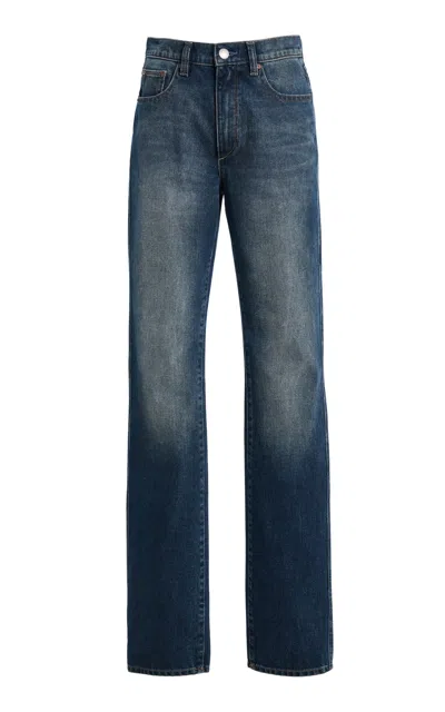 Dl1961 X Olympia Of Greece Exclusive Cate Classic Straight Highluxe™ Jeans In Blue