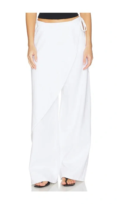 Dl1961 Zoe Wrap Relaxed Pants In White