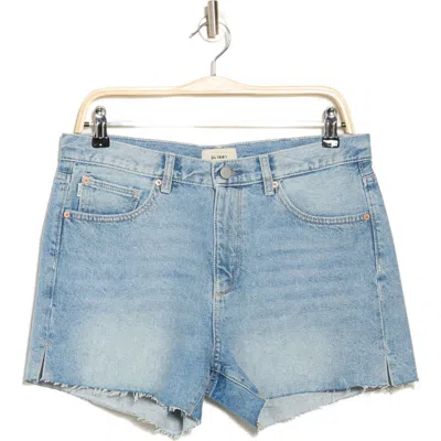 Dl1961 Zoie Raw Hem Mid Rise Relaxed Denim Shorts In Vintage Light