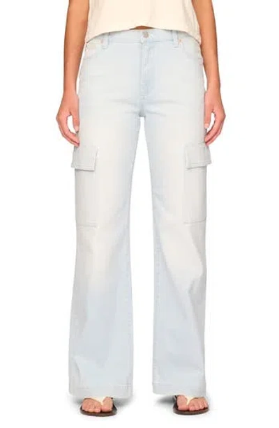Dl1961 Zoie Relaxed Wide Leg Cargo Jeans In White