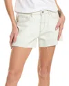 Dl1961 Zoie Raw Hem Mid Rise Relaxed Denim Shorts In White