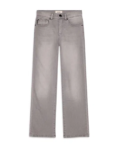 DL1961 DL1961BOYS' BENJI STRAIGHT JEANS IN WASHED GREY KNIT - LITTLE KID