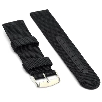 Dlm 18mm Military Canvas Nylon Wrist Watch Band Strap Bracelet Sport In Silver