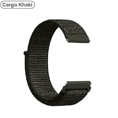 Dlm 20mm 22mm Woven Nylon Sport Loop Watch Band Strap Quick Release Spring Pins Usa In Black