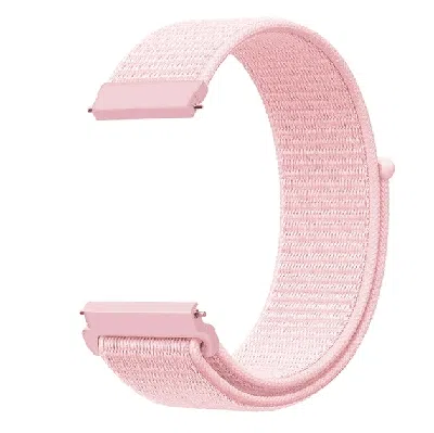 Dlm 20mm Woven Nylon Sport Loop Watch Band Strap Quick Release Spring Pins Usa In Pink