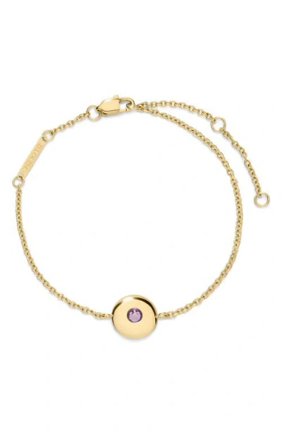D.louise Birthstone Bracelet In Gold