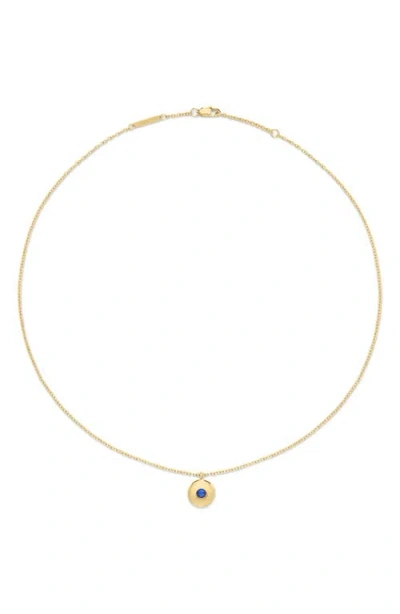 D.louise Birthstone Pendant Necklace In Burgundy