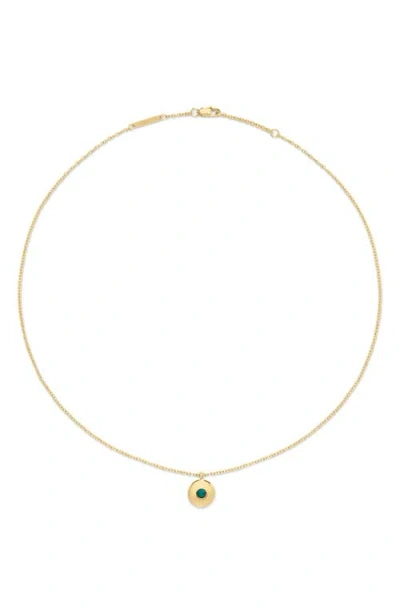 D.louise Birthstone Pendant Necklace In Gold