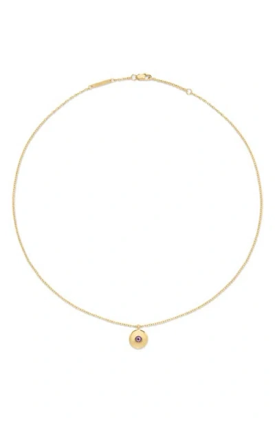 D.louise Birthstone Pendant Necklace In Gold