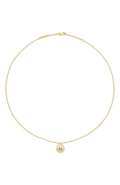 D.louise Birthstone Pendant Necklace In Gold