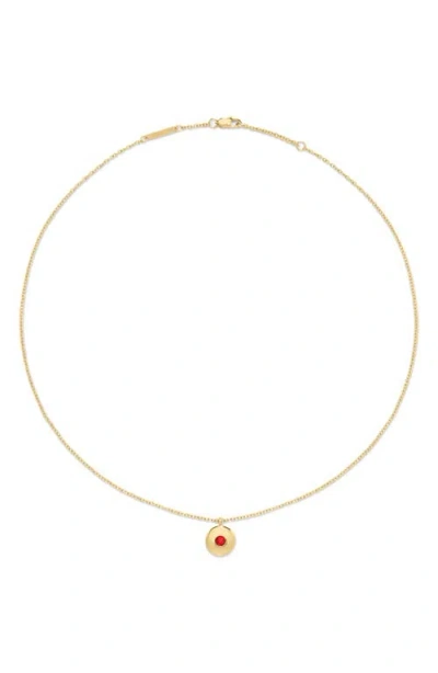 D.louise Birthstone Pendant Necklace In Gold