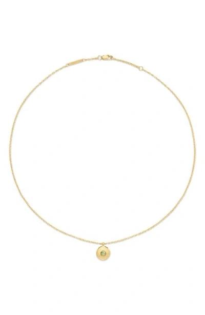 D.louise Birthstone Pendant Necklace In Gold