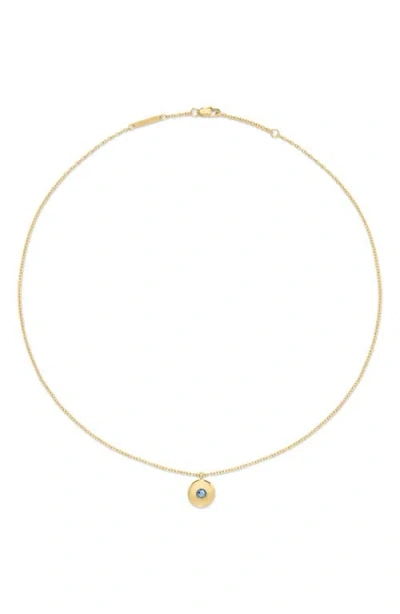 D.louise Birthstone Pendant Necklace In Orange
