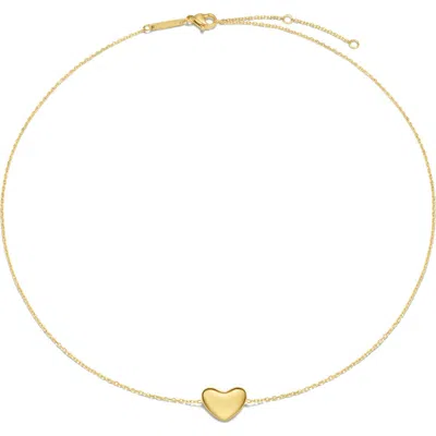 D.louise Bubble Heart Pendant Necklace In Gold