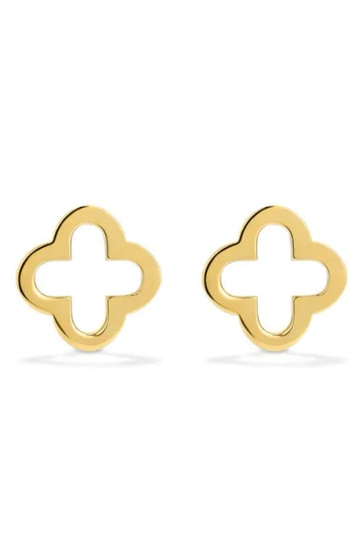 D.louise Classic Clover Stud Earrings In Gold