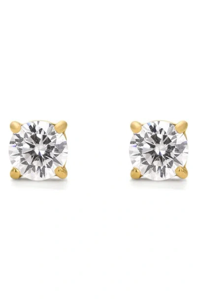 D.louise Classic Cubic Zirconia Tennis Stud Earrings In Gold
