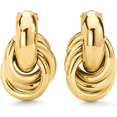 D.louise Classic Knot Earrings In Gold