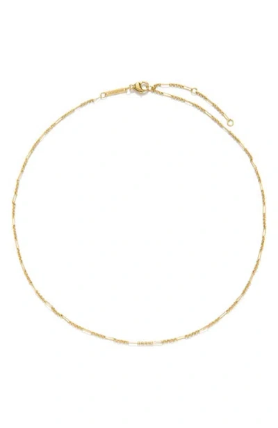 D.louise Fine Figaro Chain Necklace In Gold