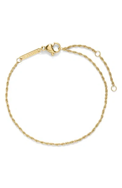 D.louise Fine Rope Bracelet In Gold