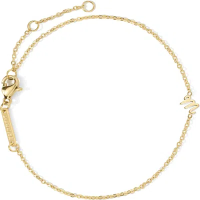 D.louise Initial Chain Bracelet In Gold