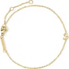 D.louise Initial Chain Bracelet In Gold