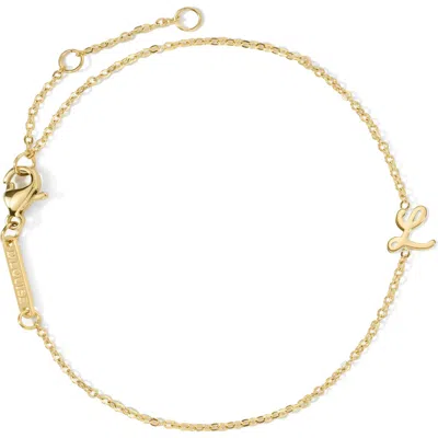 D.louise Initial Chain Bracelet In Gold
