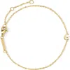D.louise Initial Chain Bracelet In Gold