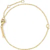D.louise Initial Chain Bracelet In Gold