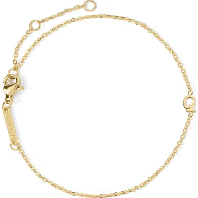 D.louise Initial Chain Bracelet In Gold