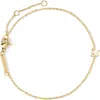 D.louise Initial Chain Bracelet In Gold