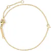 D.louise Initial Chain Bracelet In Gold