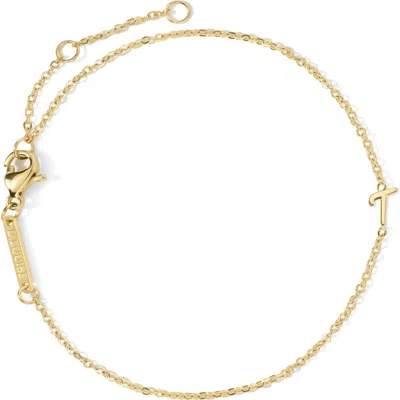 D.louise Initial Chain Bracelet In Gold