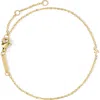 D.louise Initial Chain Bracelet In Gold