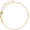 D.louise Initial Chain Bracelet In Gold