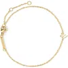 D.louise Initial Chain Bracelet In Gold