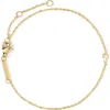 D.louise Initial Chain Bracelet In Gold