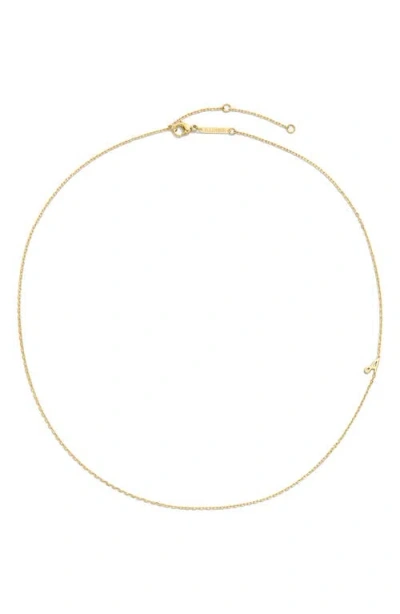 D.louise Initial Chain Necklace In Gold