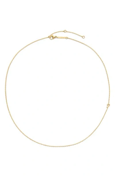 D.louise Initial Chain Necklace In Gold