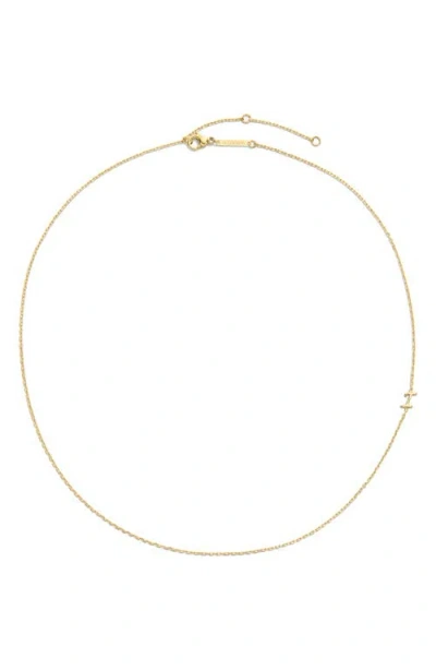 D.louise Initial Chain Necklace In Gold