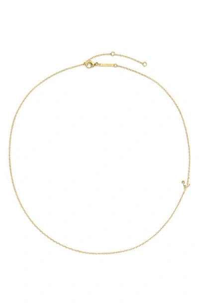D.louise Initial Chain Necklace In Gold