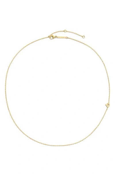 D.louise Initial Chain Necklace In Gold
