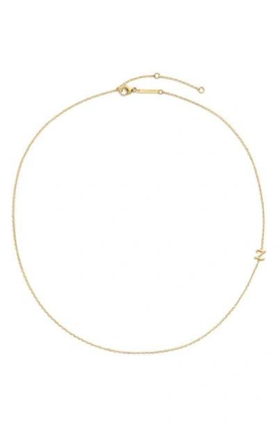 D.louise Initial Chain Necklace In Gold