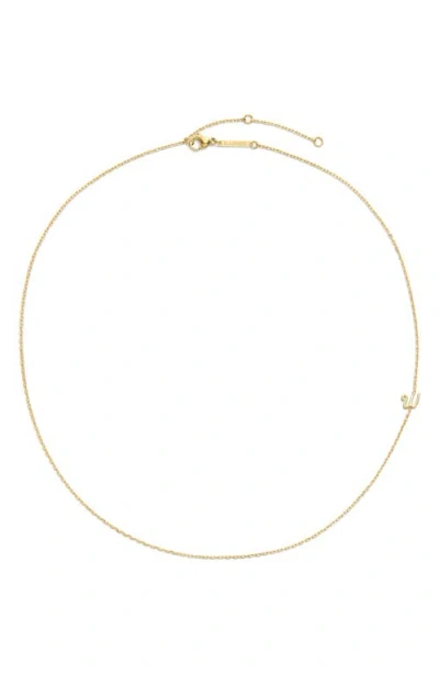 D.louise Initial Chain Necklace In Gold