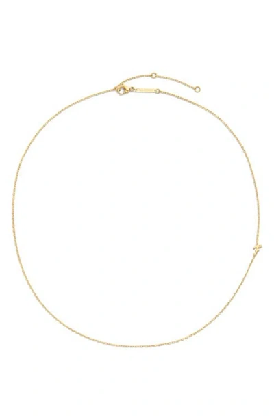 D.louise Initial Chain Necklace In Gold