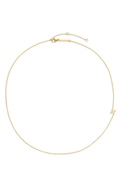 D.louise Initial Chain Necklace In Gold