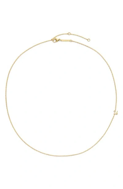 D.louise Initial Chain Necklace In Gold