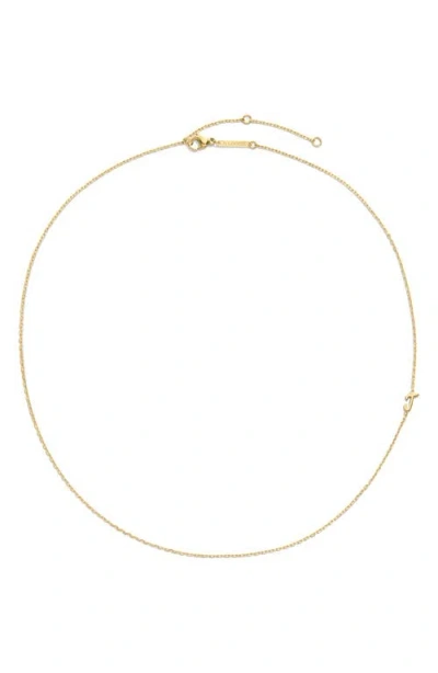 D.louise Initial Chain Necklace In Gold