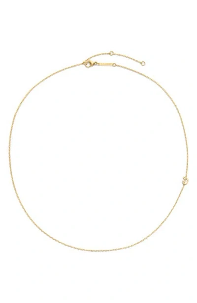 D.louise Initial Chain Necklace In Gold